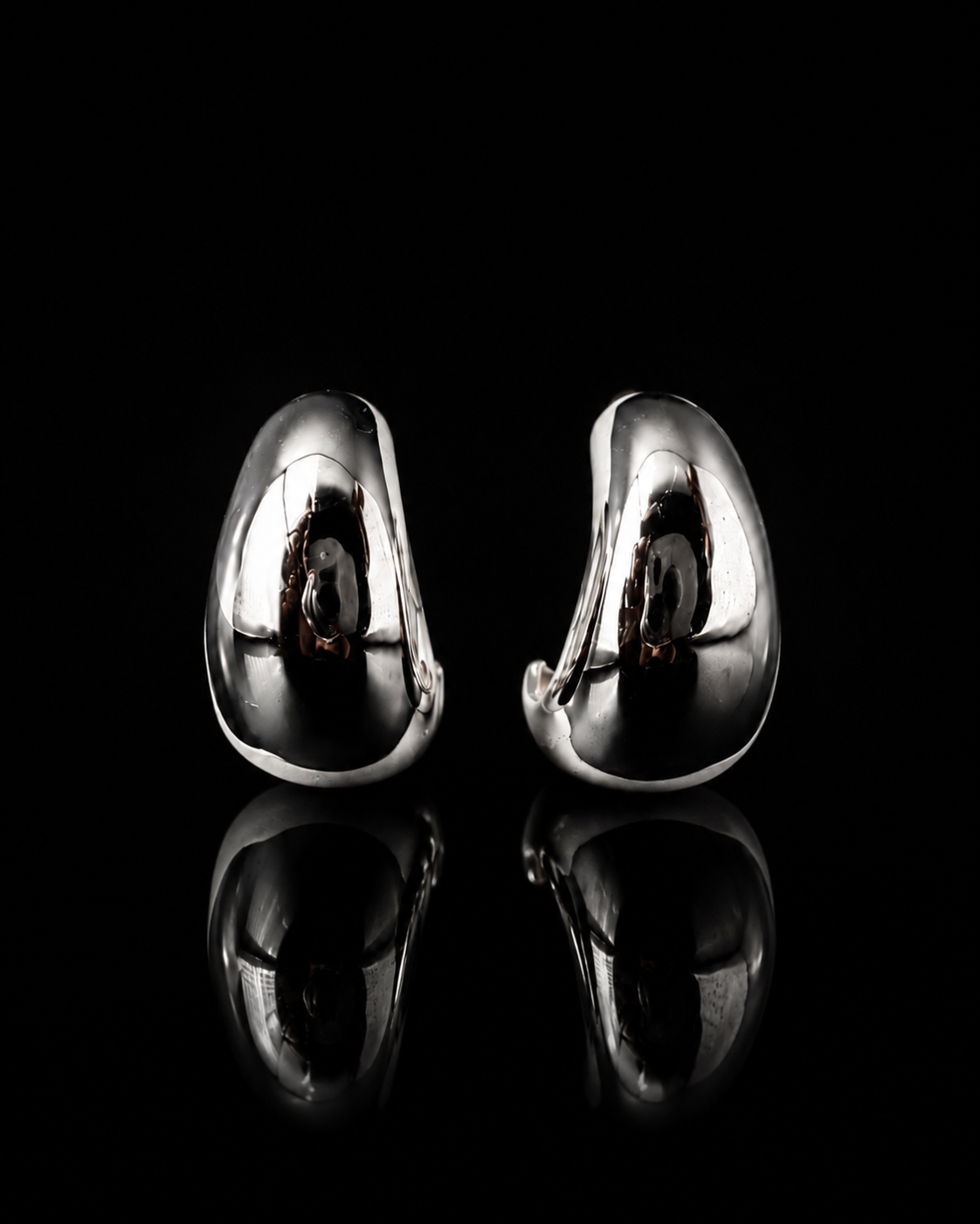 925S Polished Dome Earrings