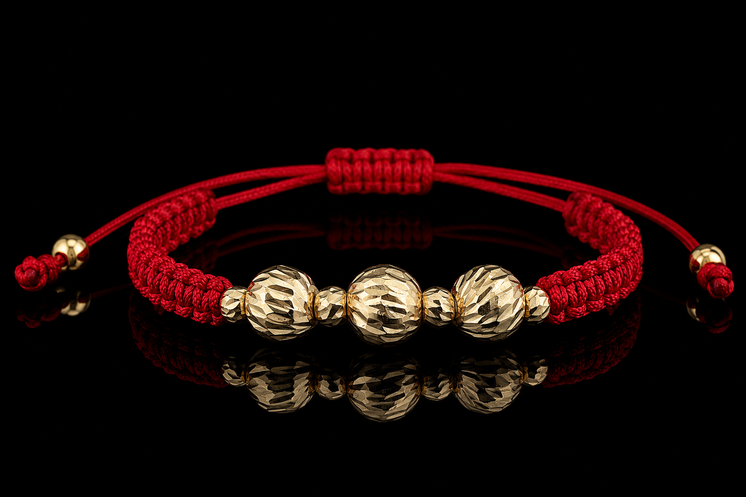 Scarlet Luxe 18K Gold Macramé Bracelet