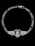 Virgin Mary Heart Bracelet – 925S CZ Bracelet