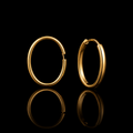 Eterna Classic 18K Gold Hoop Earrings
