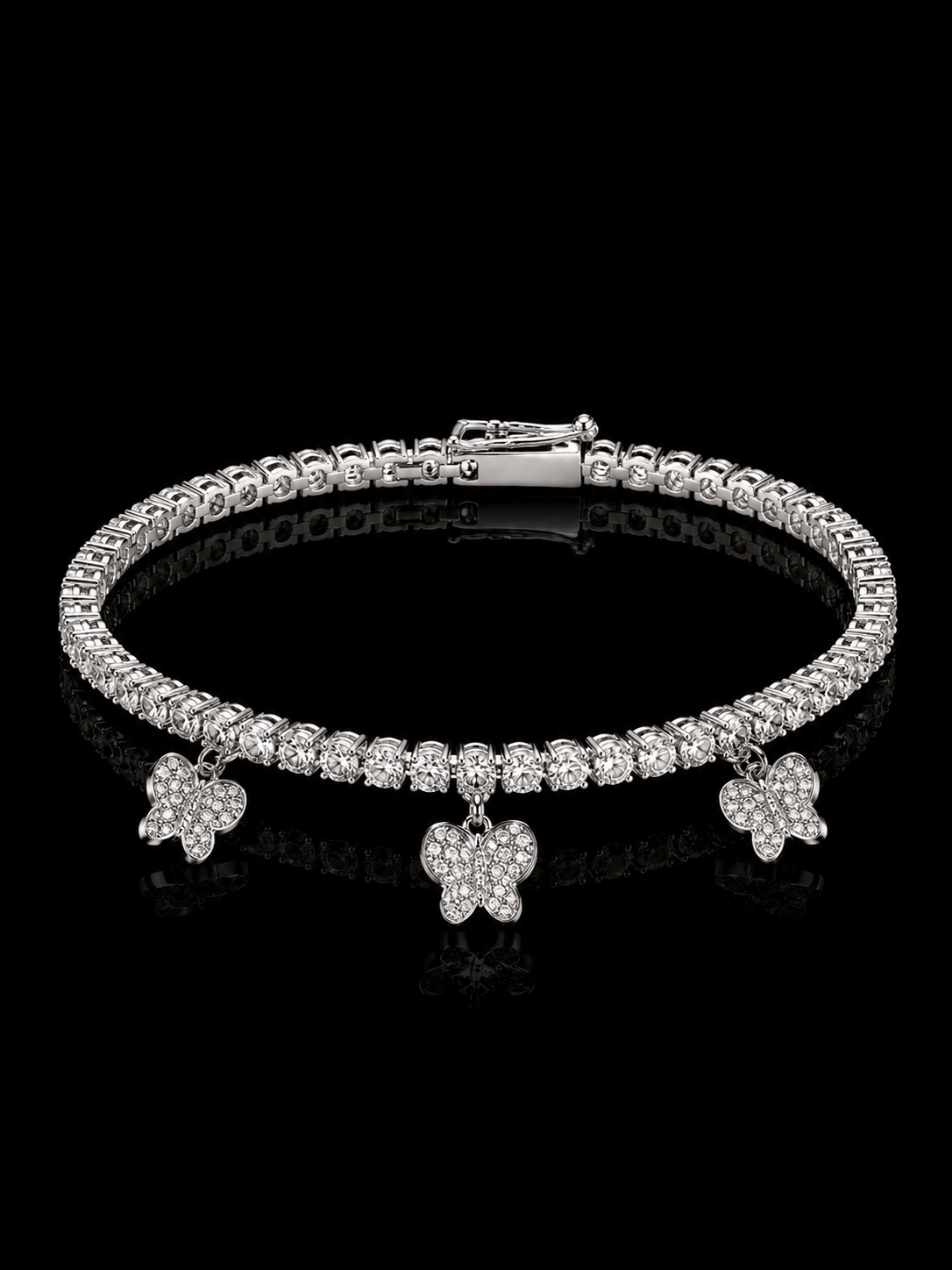 Butterfly Tennis Bracelet – 925S CZ Bracelet