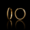 Milano Prism 18K Italian Gold Hoop Earrings