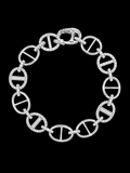 Modern Circle Link Bracelet – 925S