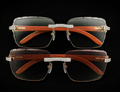 Moissanite Rimless Luxury Sunglasses – 925S