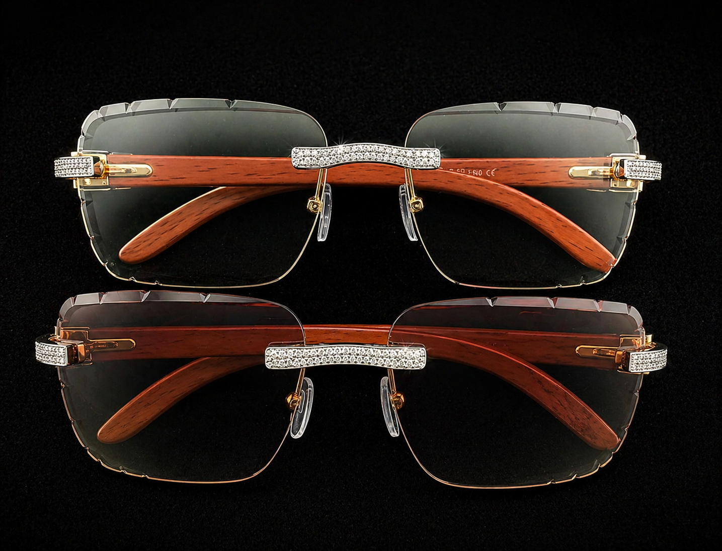 Moissanite Rimless Luxury Sunglasses – 925S