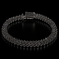 925S Black Moissanite Royal Link Bracelet