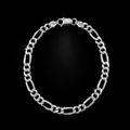 925 Sterling Silver Figaro Bracelet