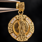 Lusso San Lázaro 10K Yellow Gold Religious Pendant