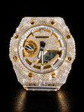 925 Silver Iced G-Shock GA-2100BM Watch | 18.50CT VVS-D Moissanite