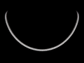 925S Moissanite Tennis Necklace – 6.00 CTW