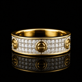 Diamond Pavé Band Ring – 10K Gold | 0.97 CT | SIZE 10