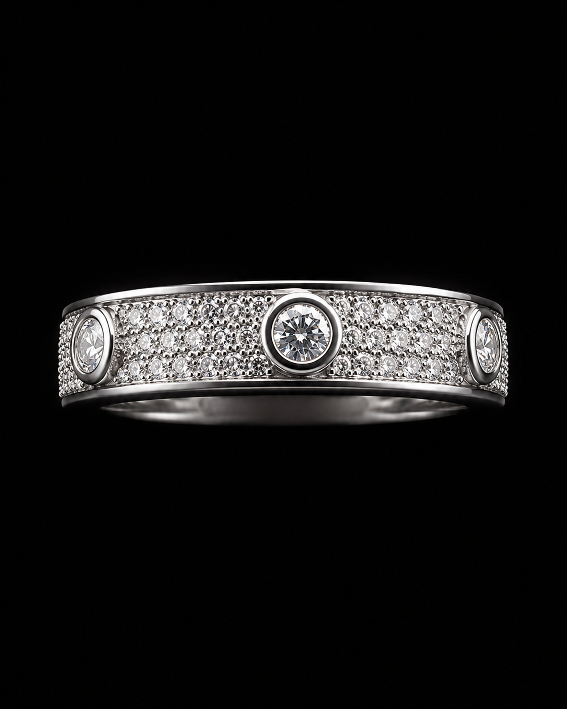 925S Moissanite Luxury Band Ring – 1.56 CTW