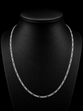 3MM Figaro Chain Necklace – 925S