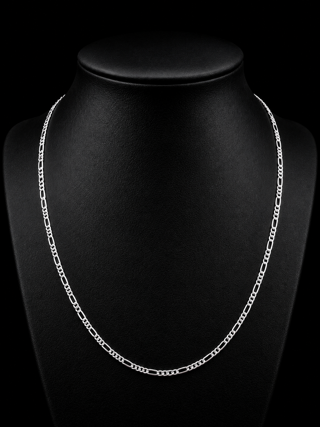 3MM Figaro Chain Necklace – 925S