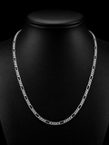 4MM Figaro Chain Necklace – 925S
