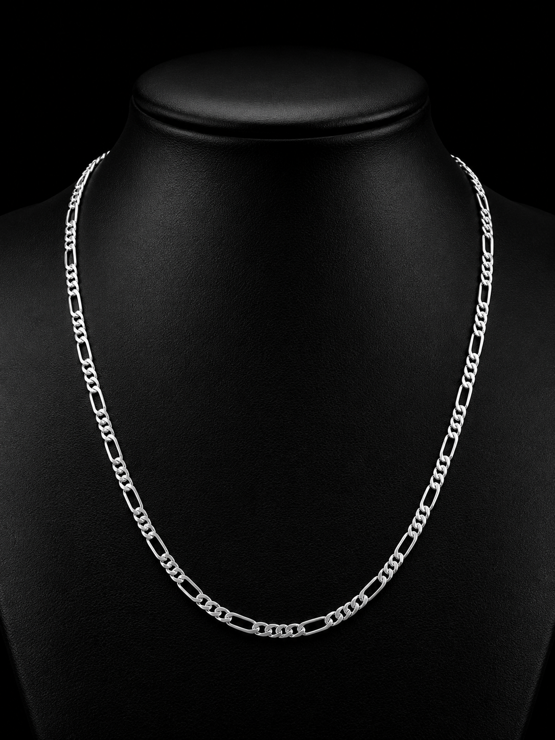 4MM Figaro Chain Necklace – 925S