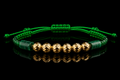 Imperial Jade 18K Gold Macramé Bracelet