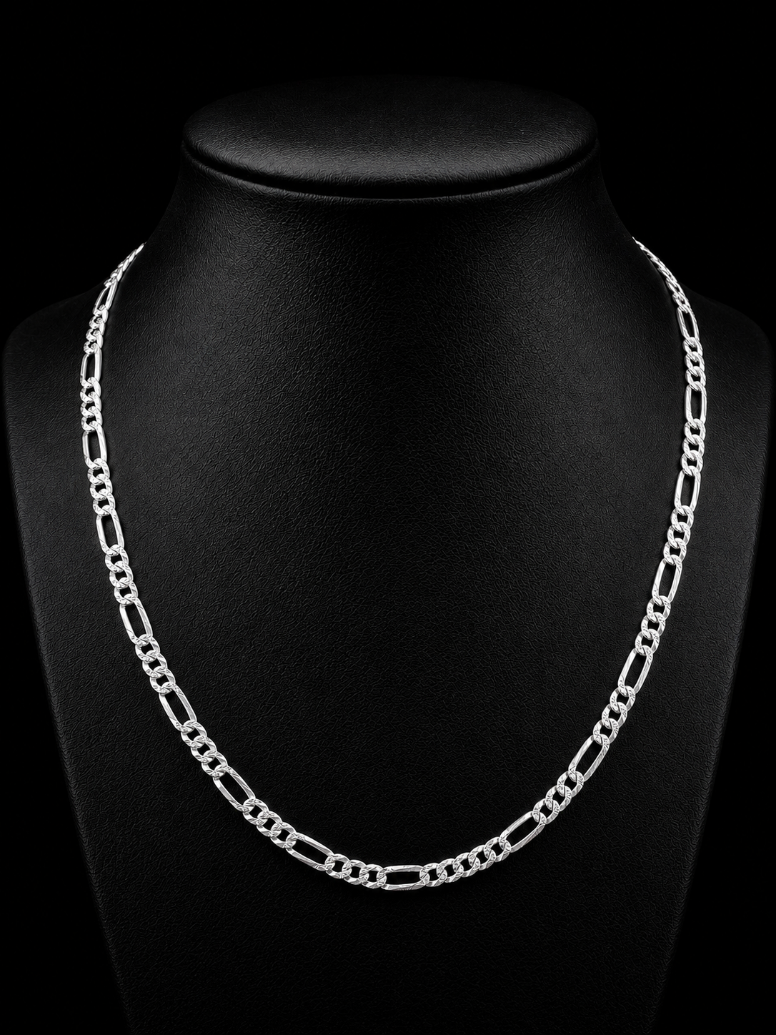 Figaro Chain Necklace – 925 Sterling Silver