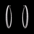925S CZ Hoop Earrings