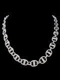 Designer Circle Link Necklace – 925S