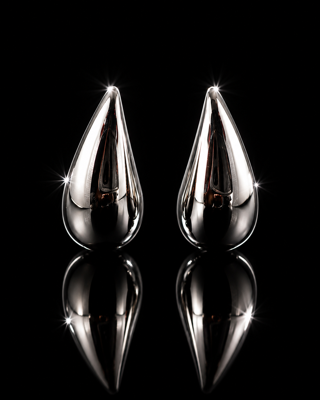 925S Teardrop Statement Earrings
