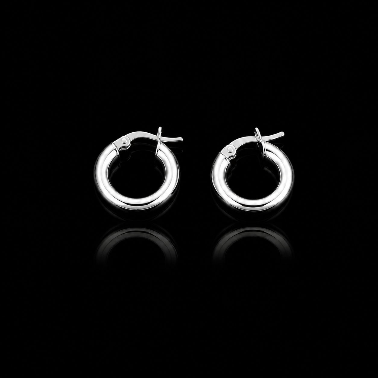 Small Classic Hoop Earrings – 925S