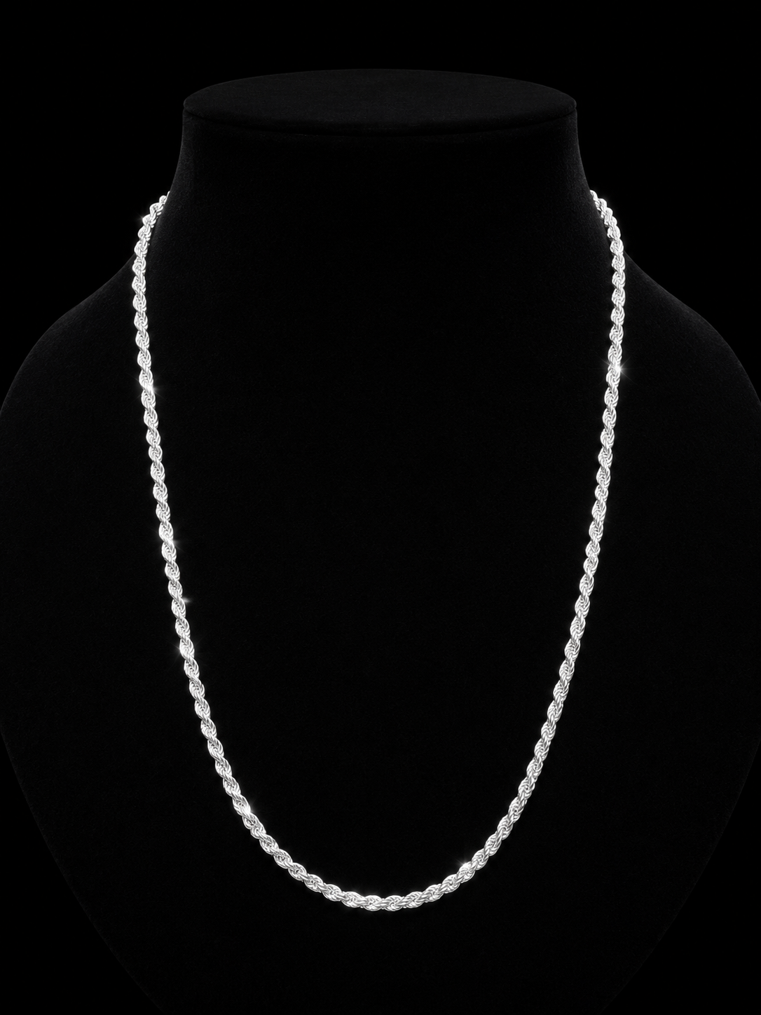 925S Rope Chain Necklace 3MM