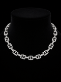 925S CZ Link Necklace