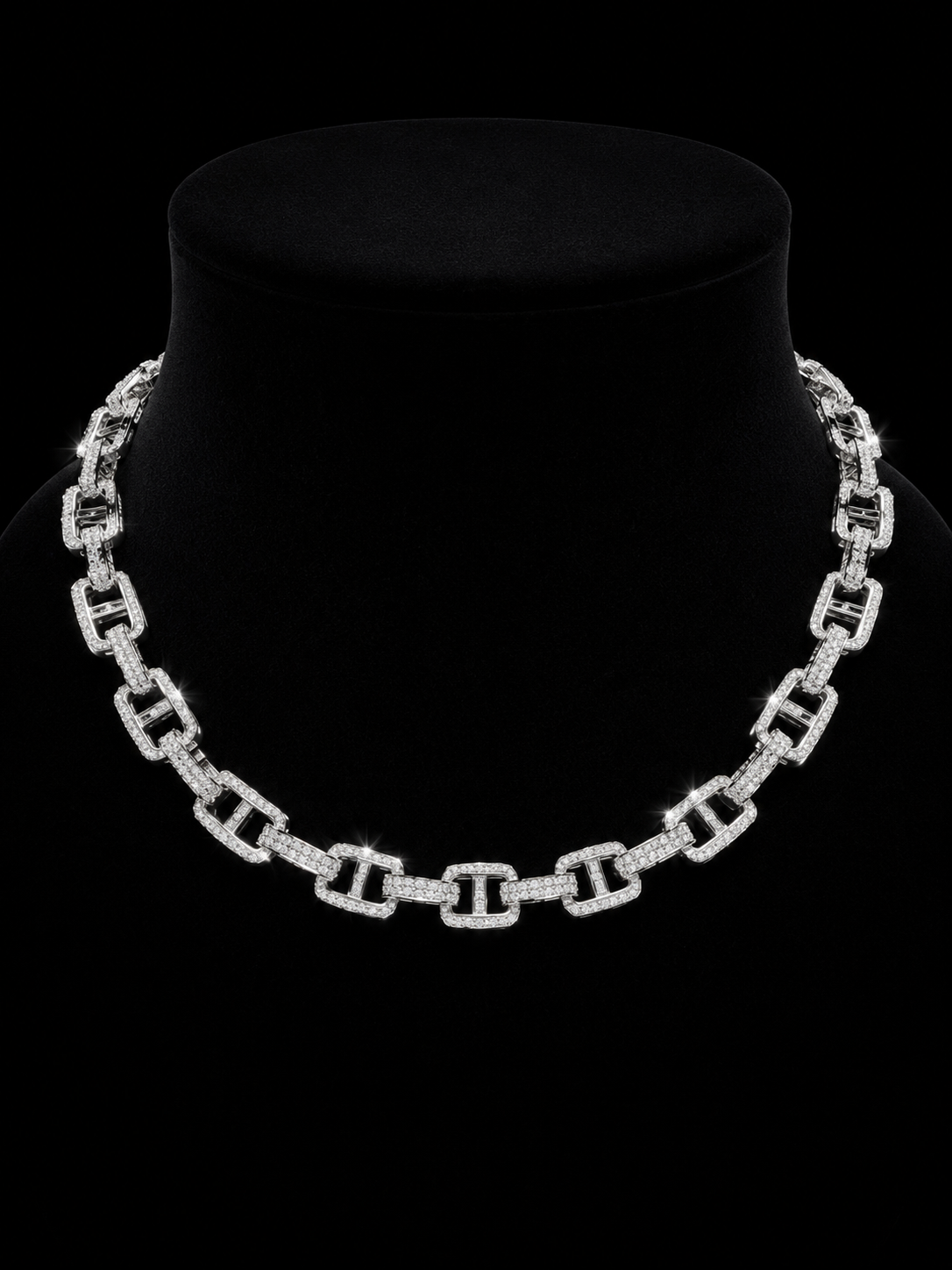 925S CZ Link Necklace