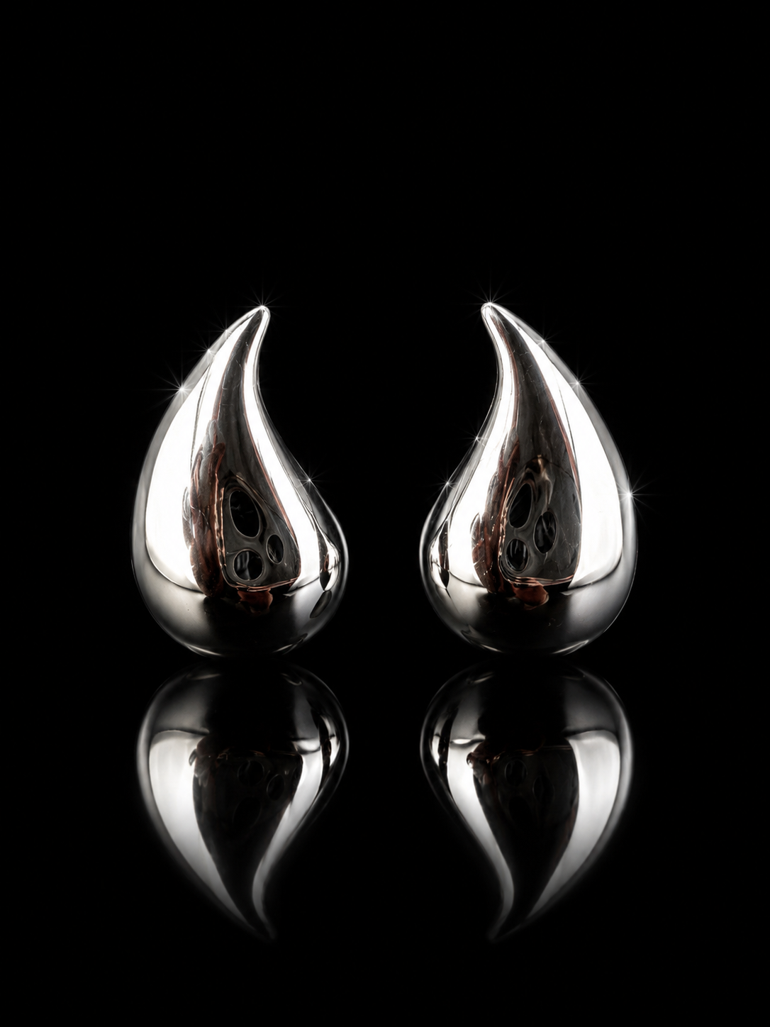925S Flame Drop Earrings