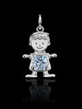 Boy Pendant – 925S CZ Charm Pendant