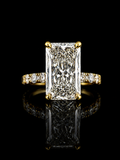 Radiant Cut Lab Diamond Ring – 14K Gold