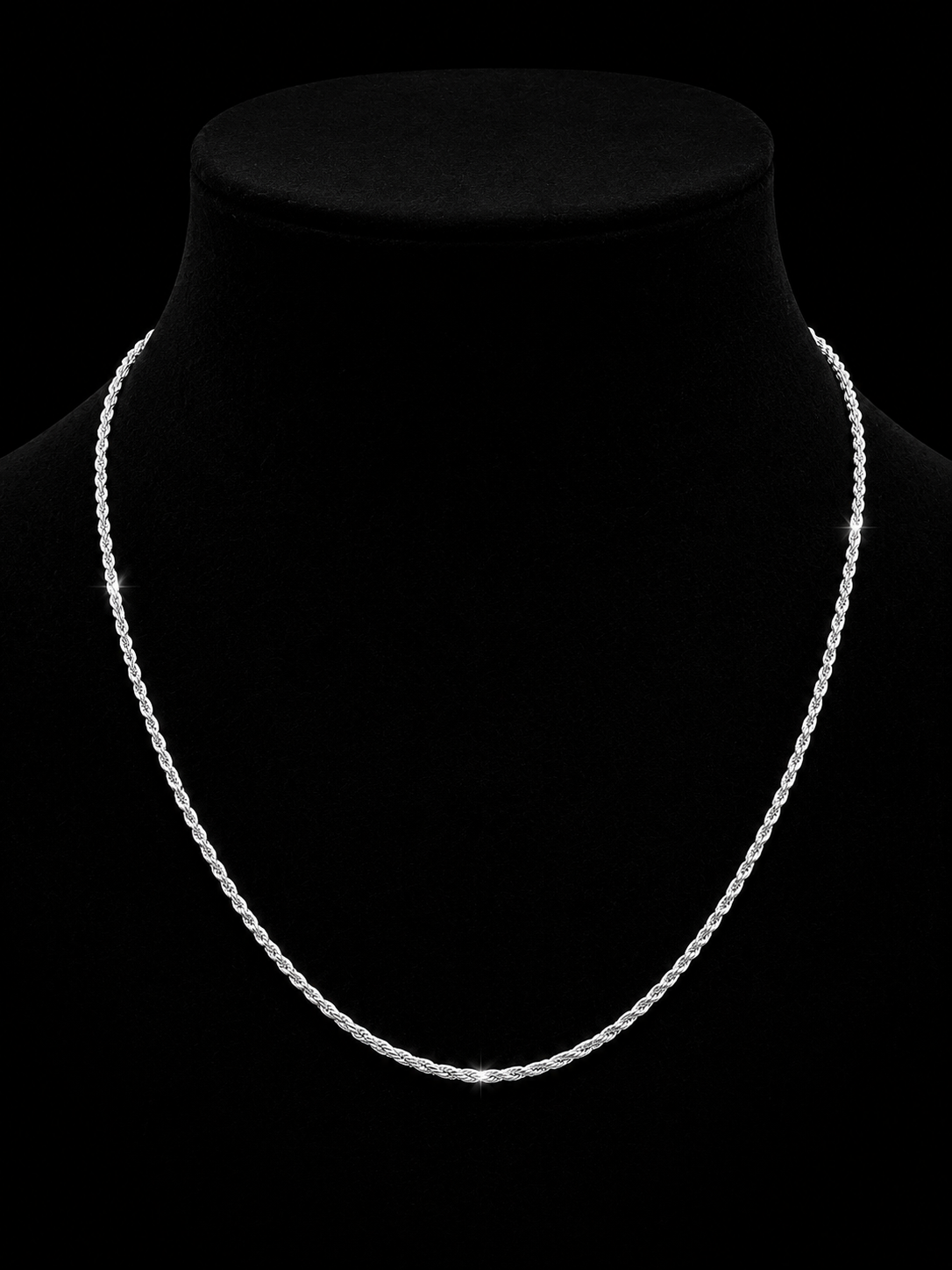 925S Rope Chain Necklace 2MM