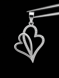 Double Heart Pendant – 925S