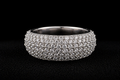 925 Sterling Silver Moissanite Pavé Band Ring 3.38 CTW Size 7