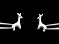 Minimal Giraffe Stud Earrings – 925S
