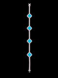 925S Clover Moissanite Tennis Bracelet – 3.95 CTW