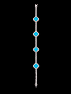 925S Clover Moissanite Tennis Bracelet – 3.95 CTW