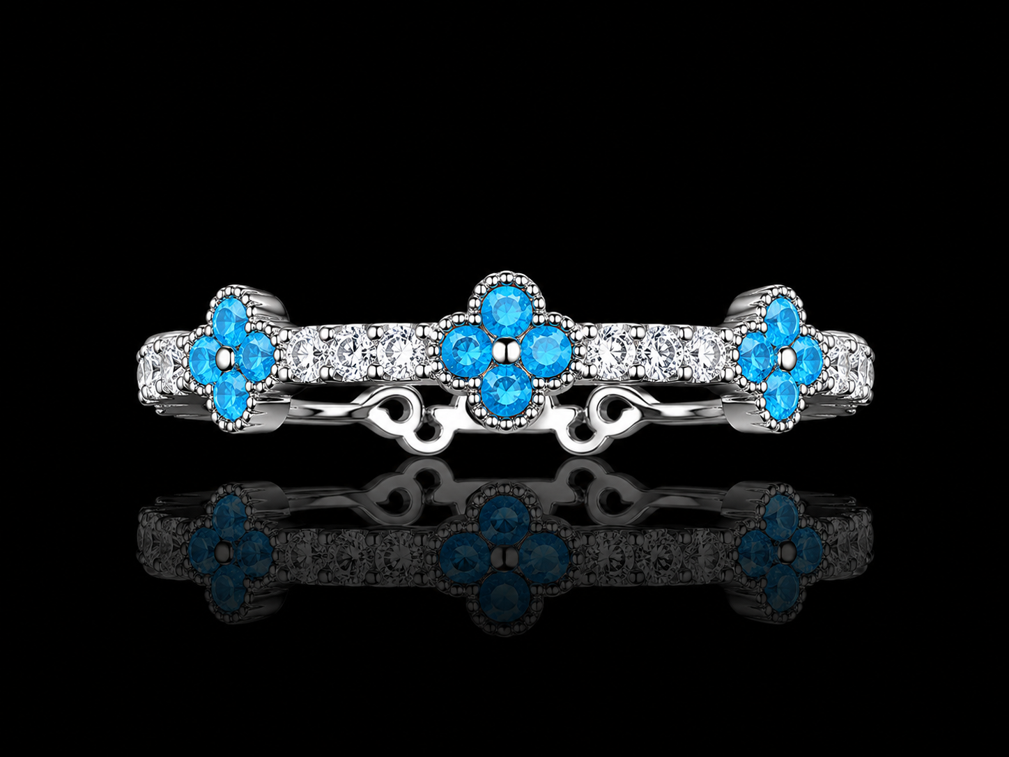 Clover Ring – CZ Stones | 925S