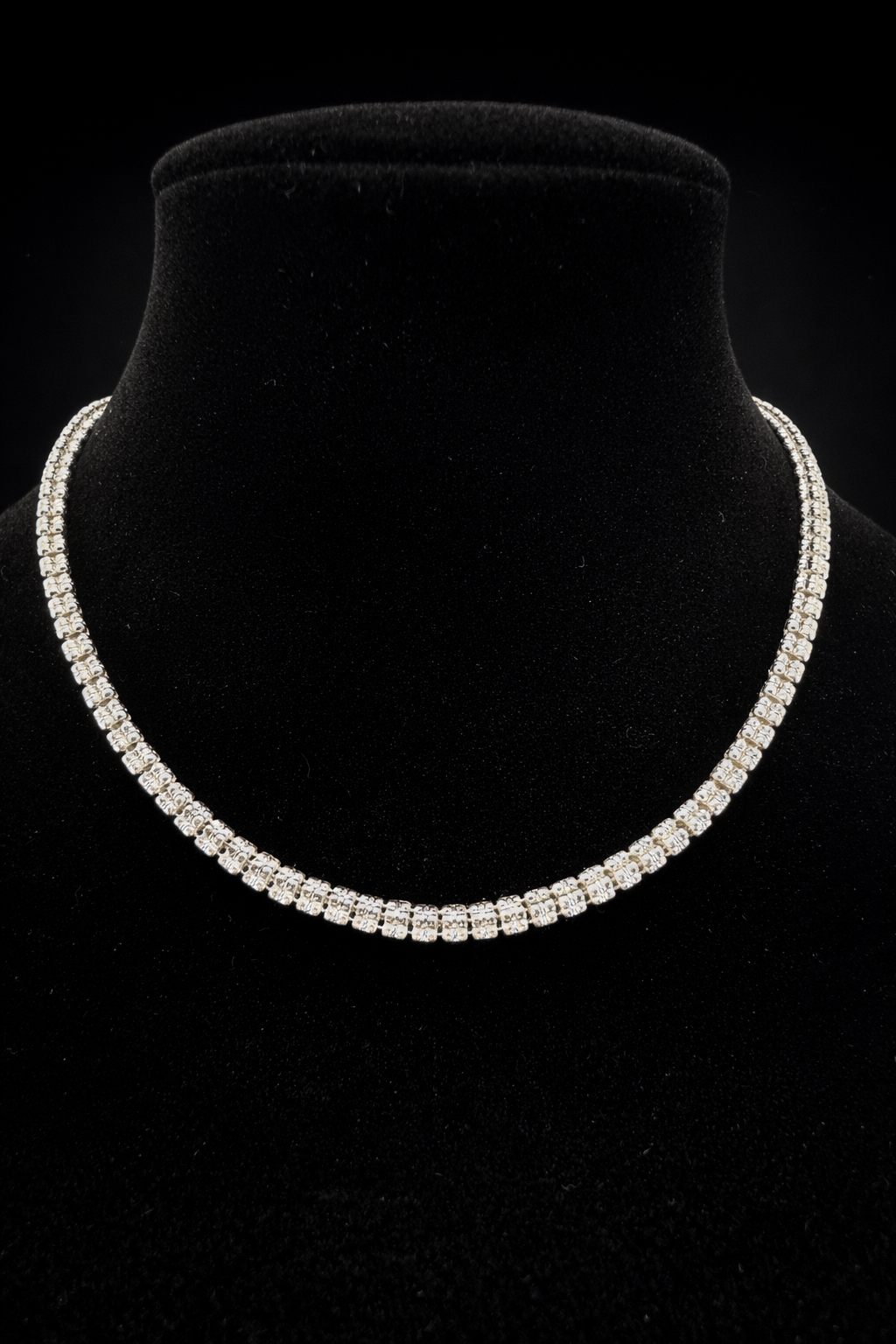 Solid Box Tennis Chain. 18" | Italy 925S