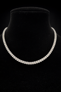 Solid Box Tennis Chain. 18" | Italy 925S