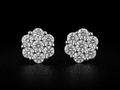 Celestial Bloom Moissanite Stud Earrings | VVS-D 925S