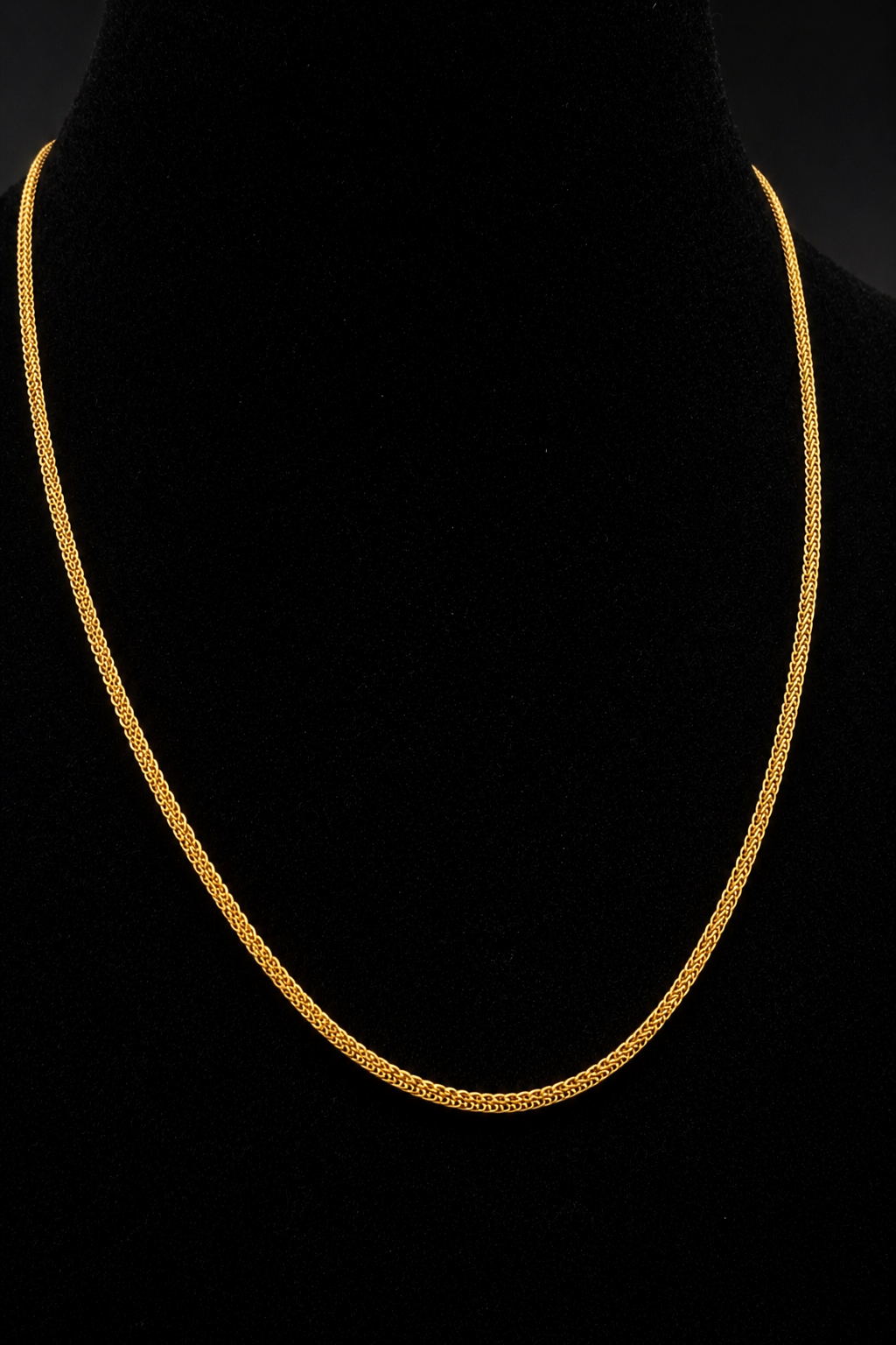 26" |18K Italian Yellow Gold 1.5mm Wheat Chain