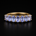 S9 | 10K Yellow Gold Tanzanite Seven-Stone Ring