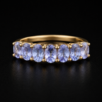 S9 | 10K Yellow Gold Tanzanite Seven-Stone Ring