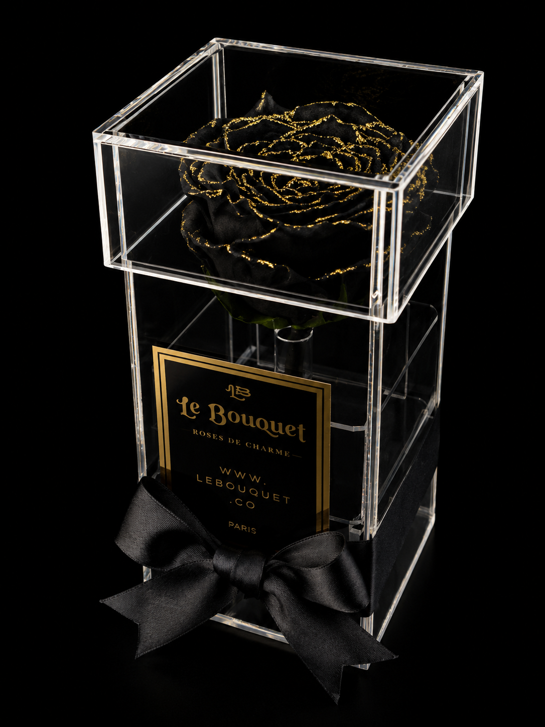 The Infinity Rose Display | BLACK