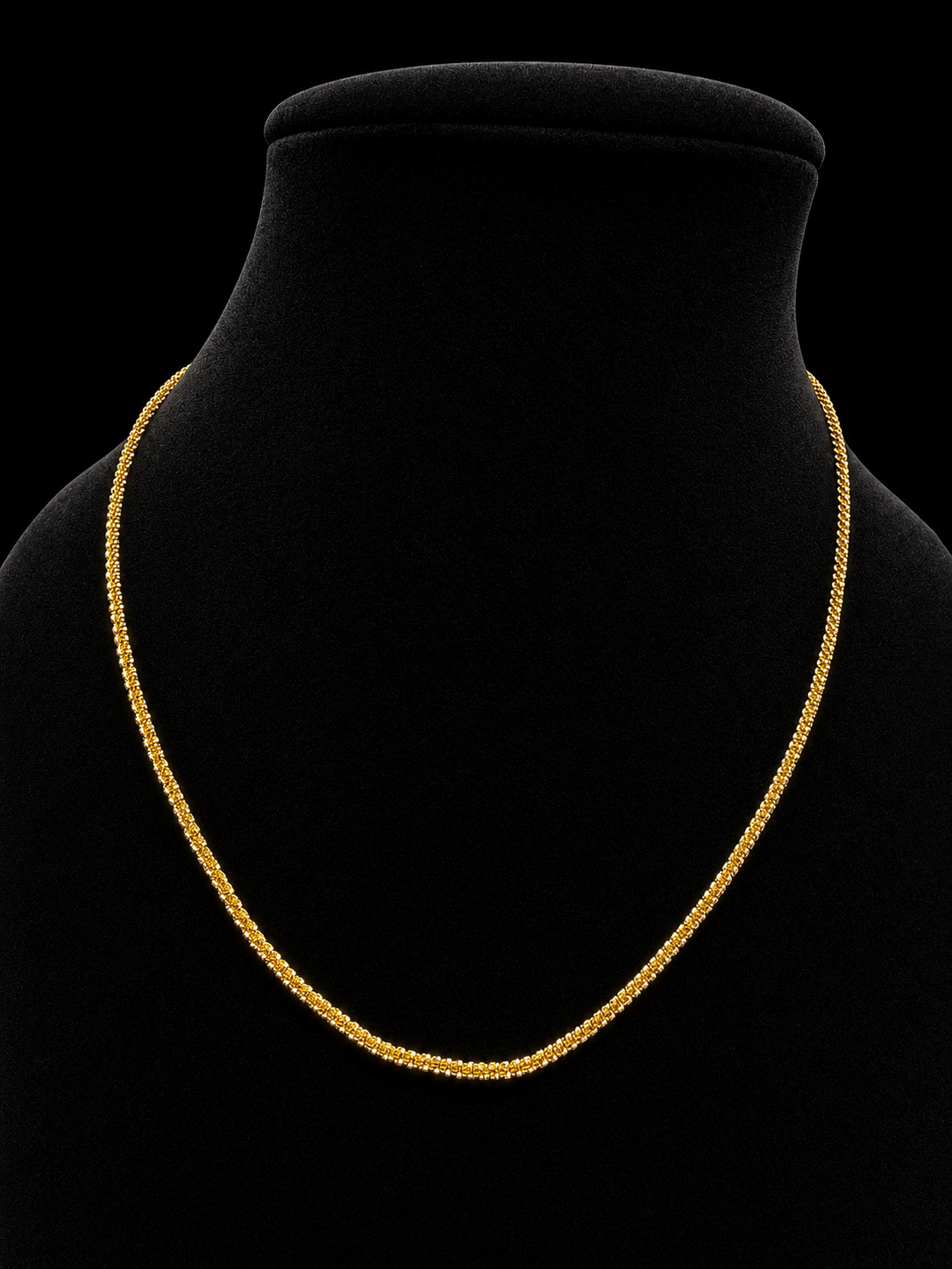 925S Gold-Plated Diamond-Cut Rope Chain