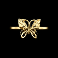 10K Gold Openwork Butterfly Ring – Size 6.5
