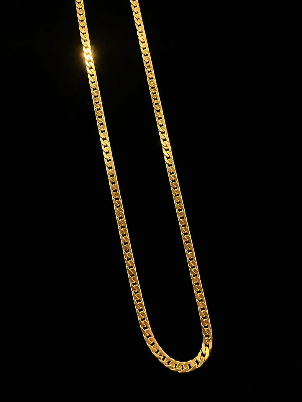 14K Gold 1mm Curb Chain Necklace – 18"