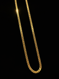 14K Gold 1mm Curb Chain Necklace – 18"